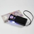Lupa 10x a 30x s LED diodou a UV lampou Lupa 10x a 30x s LED diodou a UV lampou
