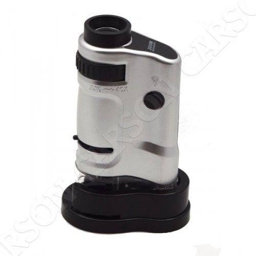 Dětský mikroskop 20-40x s LED světlem KM-20